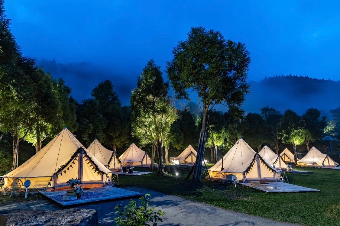 愛上喜翁 露營區 夜景