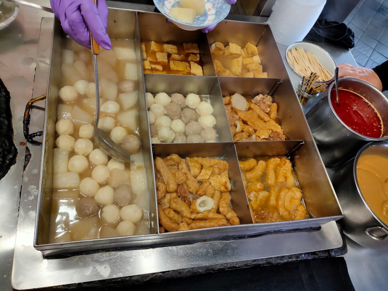 豆味行 甜不辣與黑糖冰