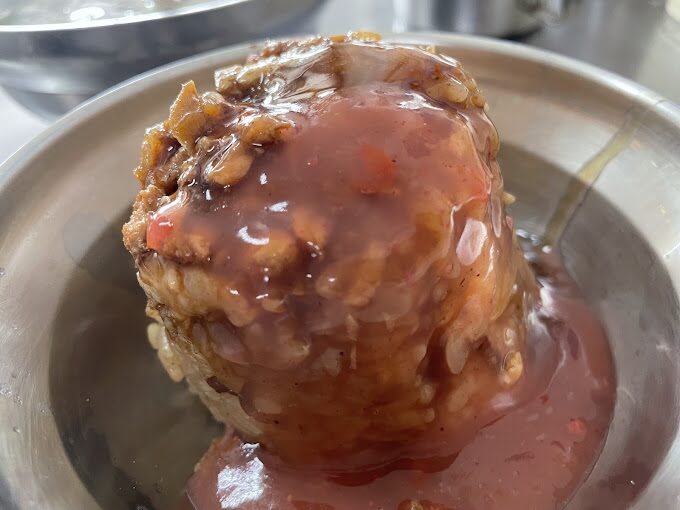 美味米糕近拍照