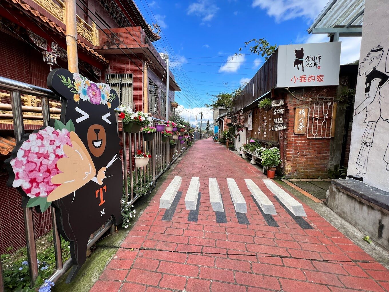 南庄老街熱鬧的桂花巷