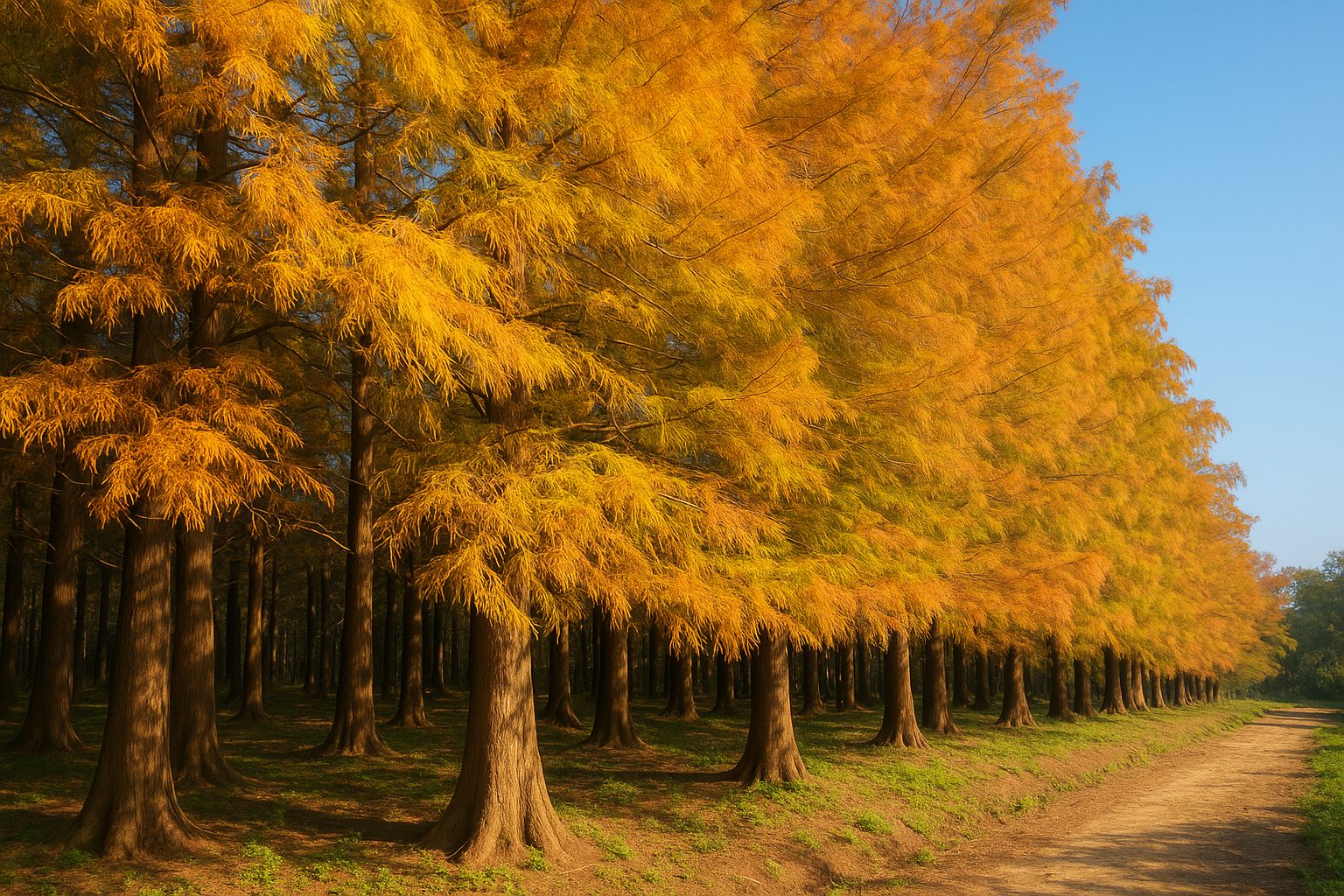 落羽松秘境：預約秋季最美的落羽松景點與攝影天堂