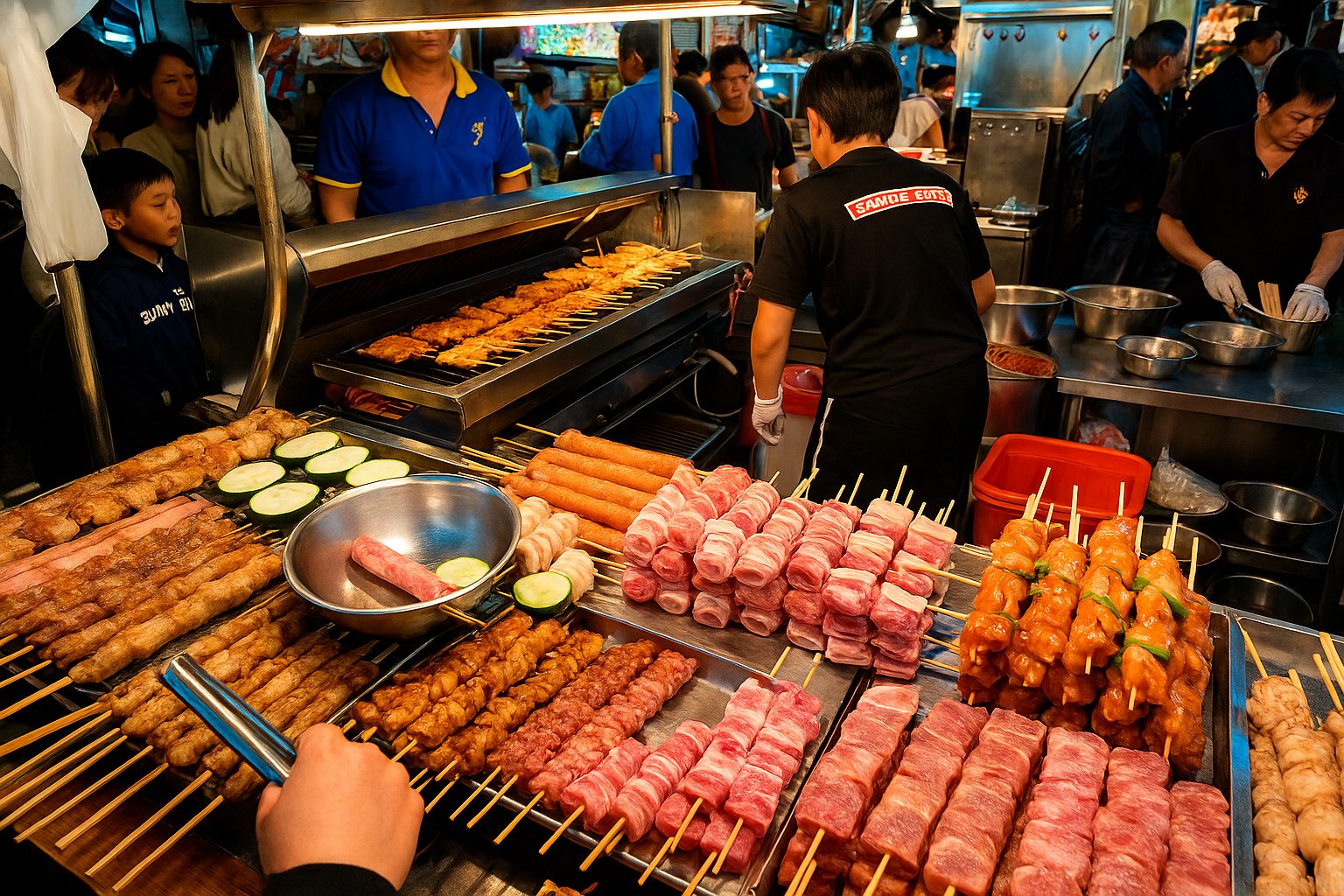 探索旱溪夜市的美味與樂趣：必吃小吃與熱鬧攤位