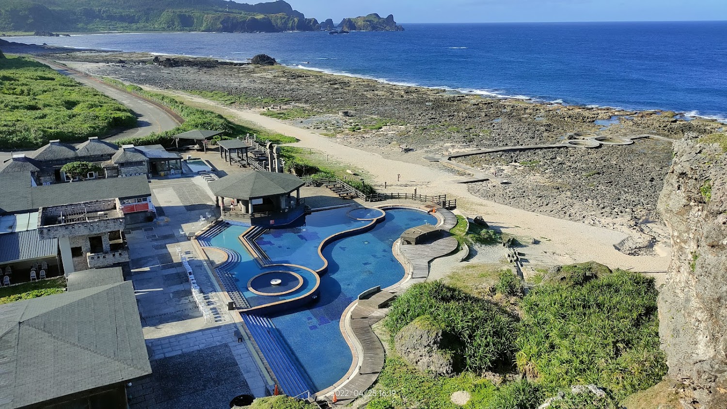 綠島朝日溫泉全景