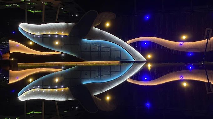 當暮色降臨我在台南夜景景點散步，看城市光影一層層展開