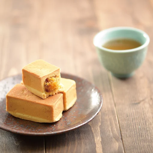 嘉義旺萊山鳳梨文化園區鳳梨酥與熱茶組合