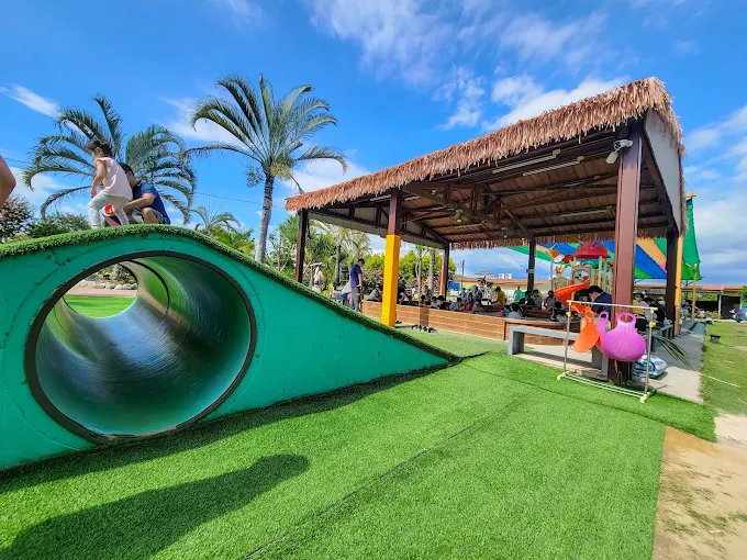 嘉義三隻小豬農場滑草區與草地遊戲區