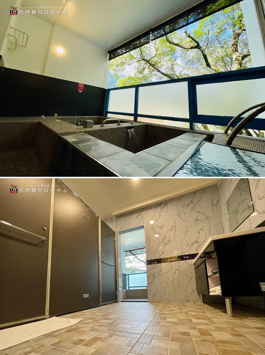 客房內部高樓層景觀示意