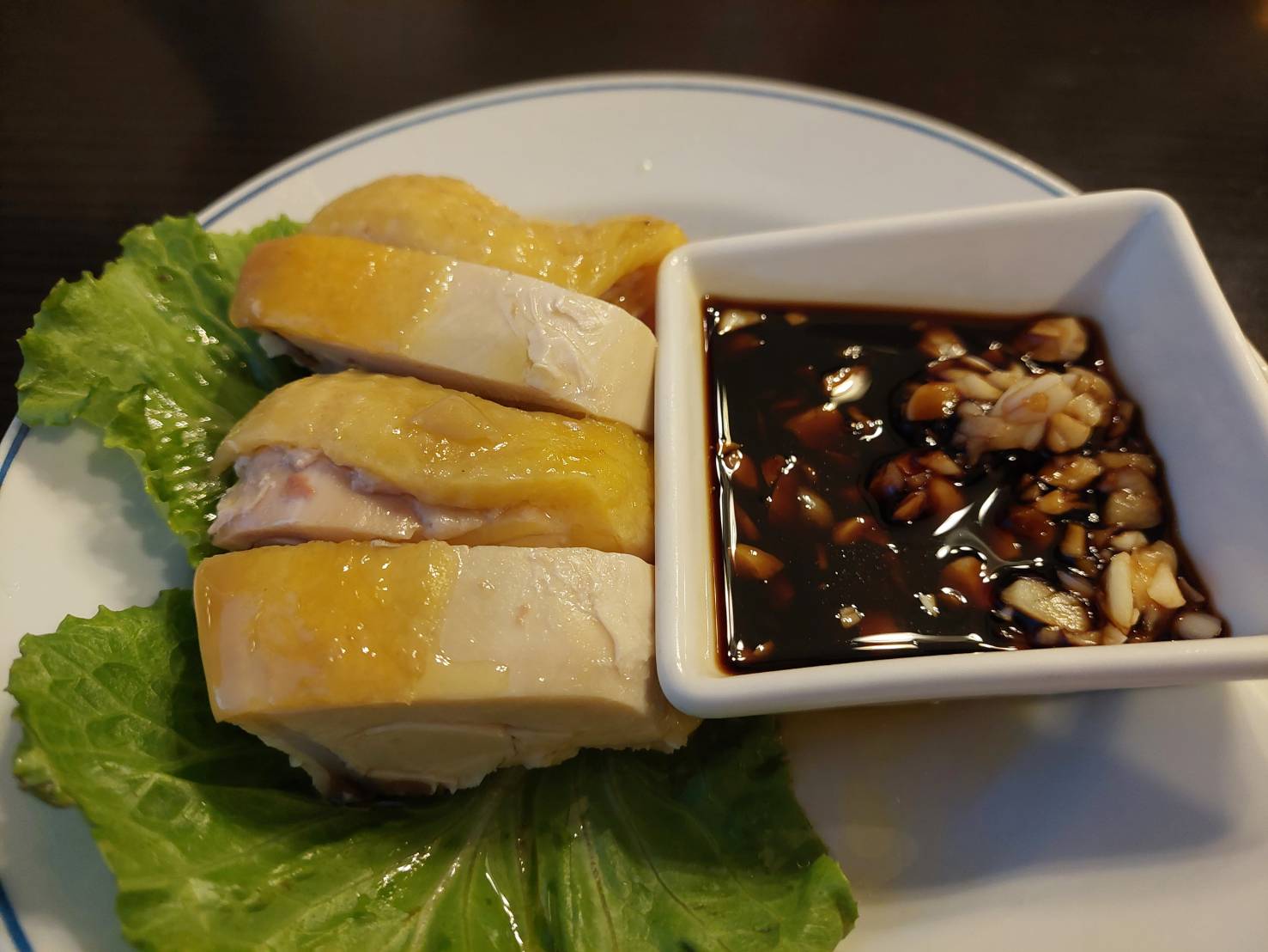 埔里放山雞擺盤