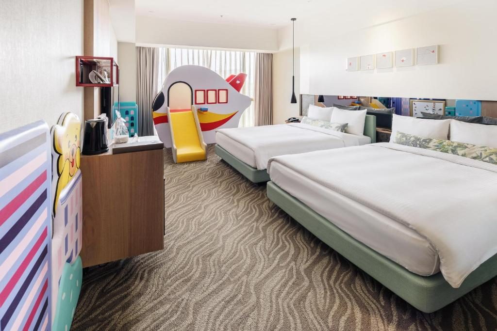 嘉義最Chill的親子樂園飯店！新悅花園酒店讓小孩放電、大人放鬆