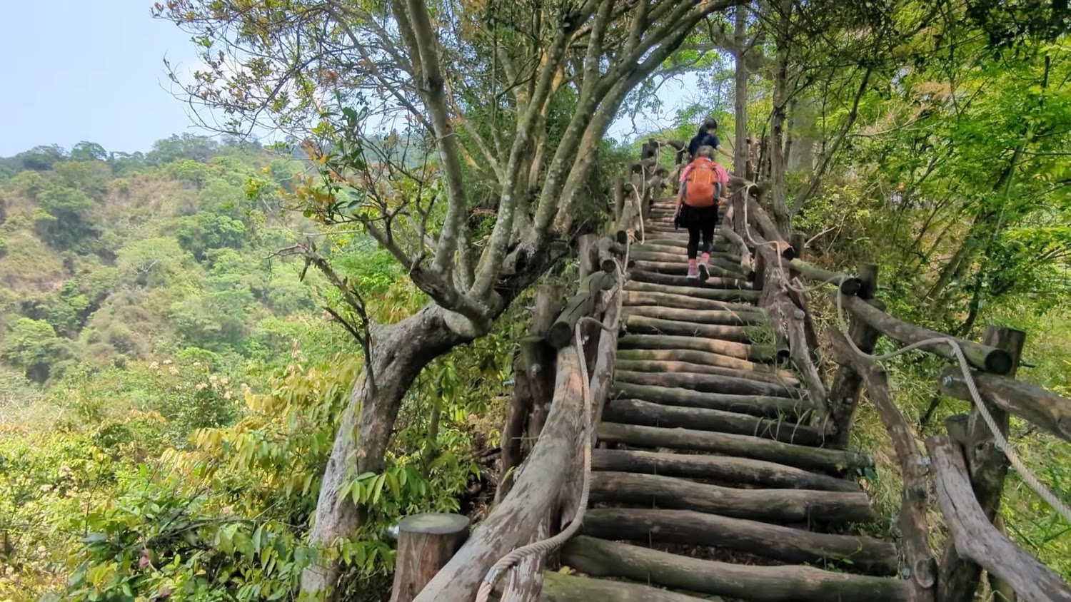 台中大坑風景區登山步道入口全景