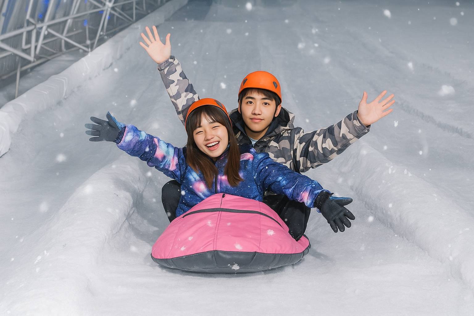 室內滑雪場-雪地戲雪