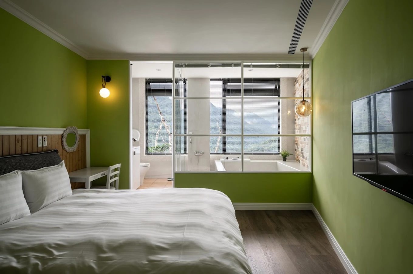 簡約設計感的客房，讓旅晨成為年輕人的最愛