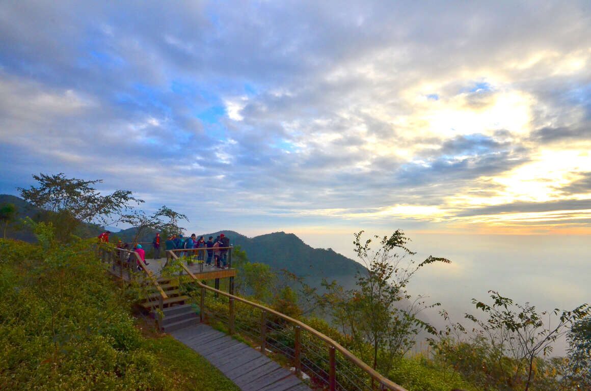 漫步於雲之南道步道,欣賞高山茶園的翠綠與山巒起伏