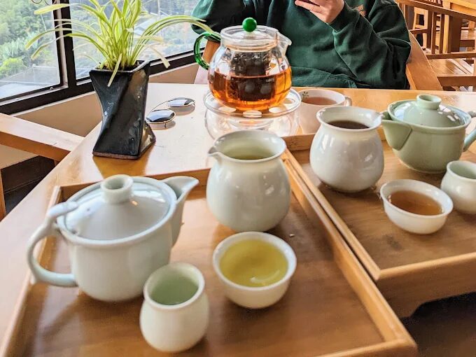 在雲霧中品嚐阿里山茶香