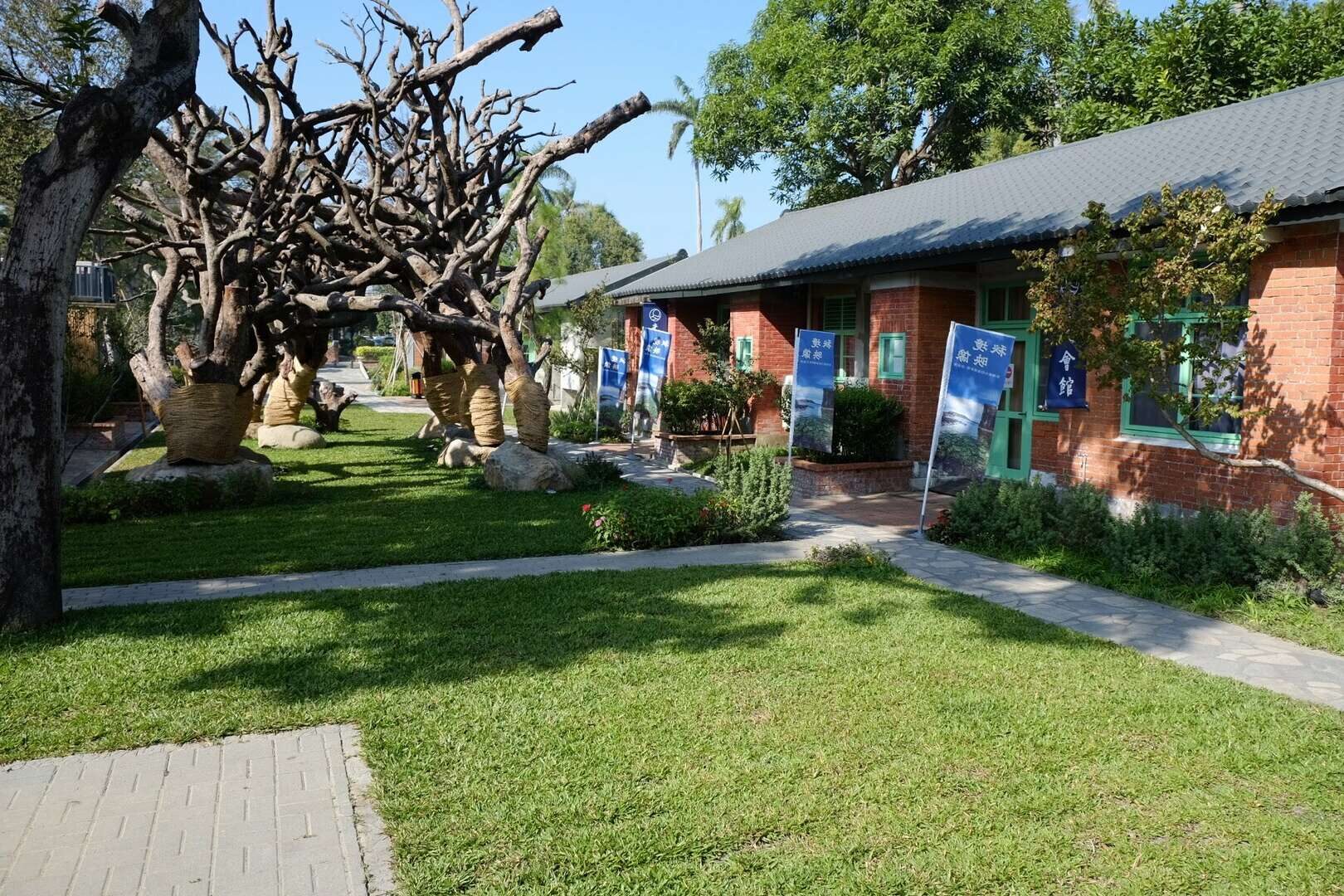 走進台南善化的時光慢旅｜紅磚糖廠裡的茶香與綠意散步，探索深緣及水善糖文化園區