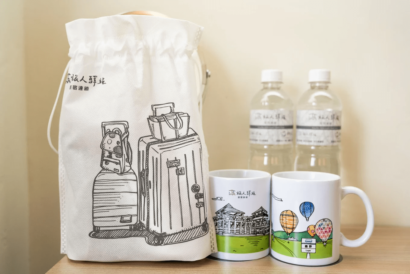 台東市區夜間美景與旅宿外部環境