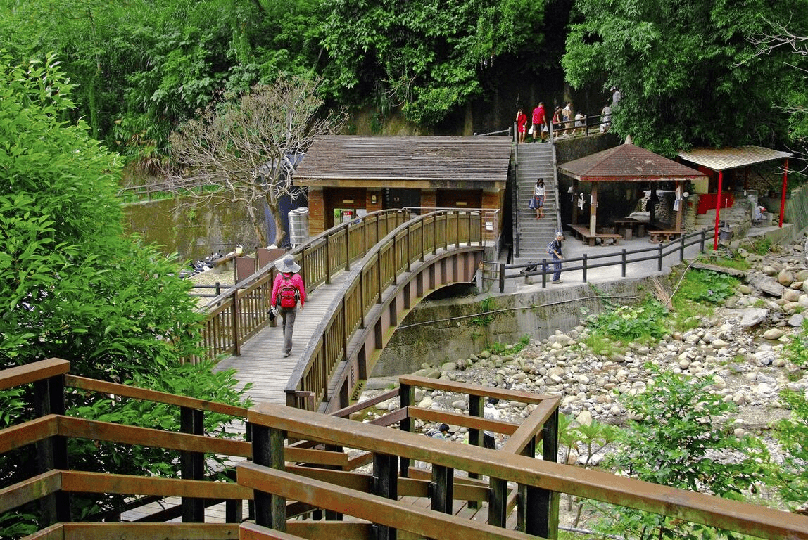 沿著台中大坑一號登山步道緩緩向上，在清晨微光裡看見城市與山風一起展開的畫面