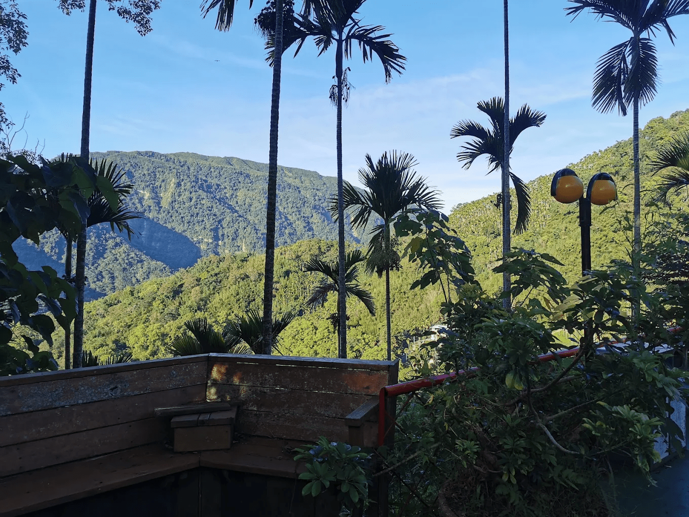 飯店寬闊的庭園與悠閒氛圍