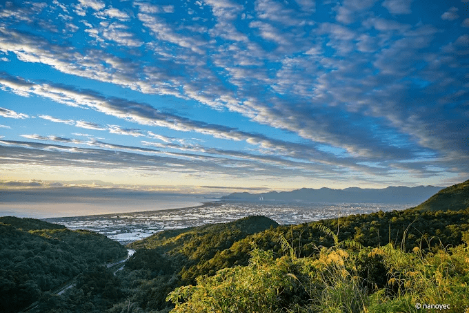 石牌縣界公園俯瞰蘭陽平原與太平洋的壯闊景色