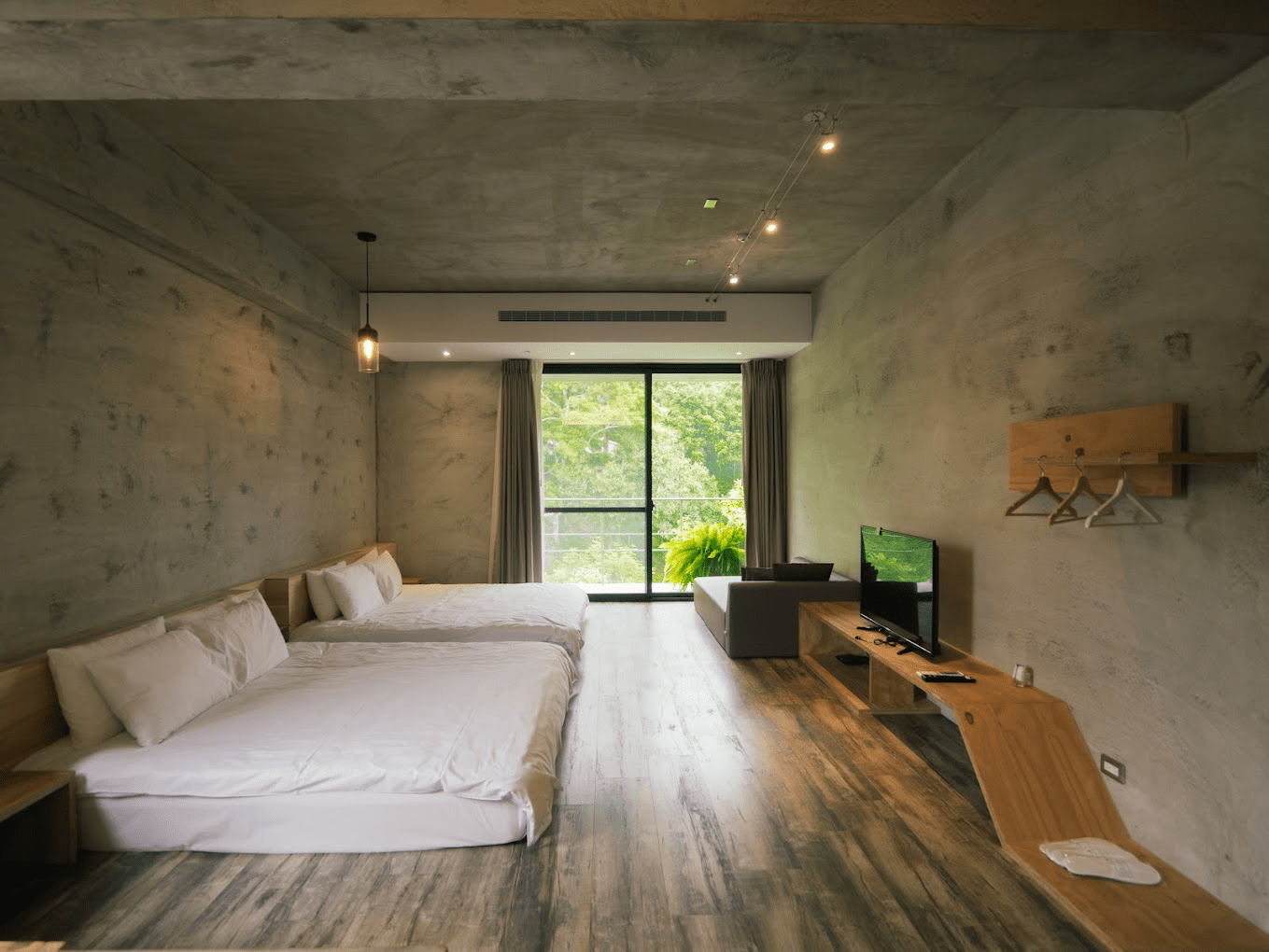 日月潭山慕藝旅呈現簡約日式與北歐混合風格，是文青旅客的最愛