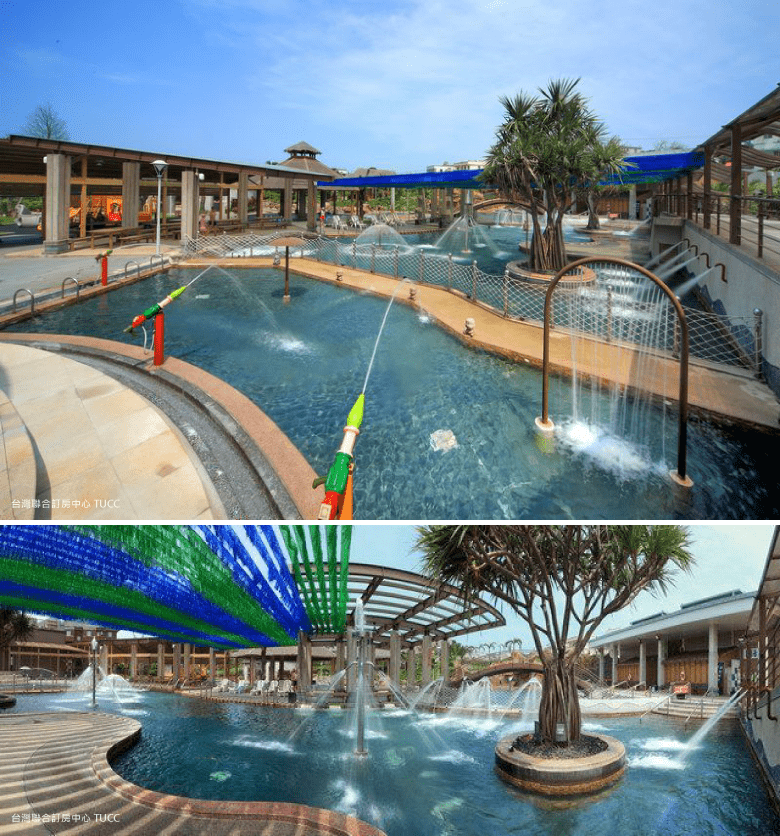 戶外大型游泳池區