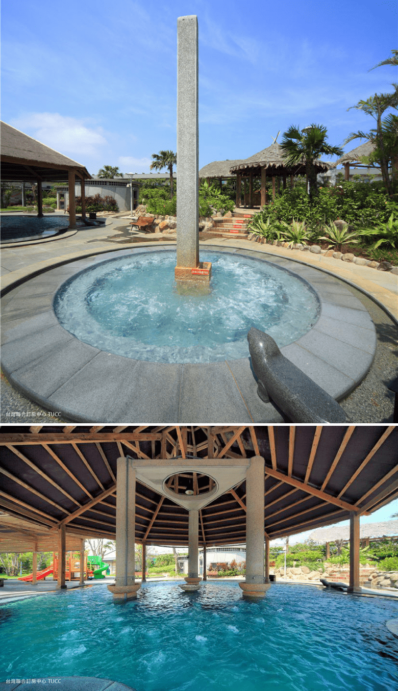 多樣化的草藥溫泉池