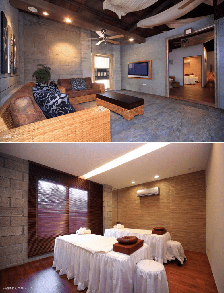 夜間亮燈後的園區氛圍