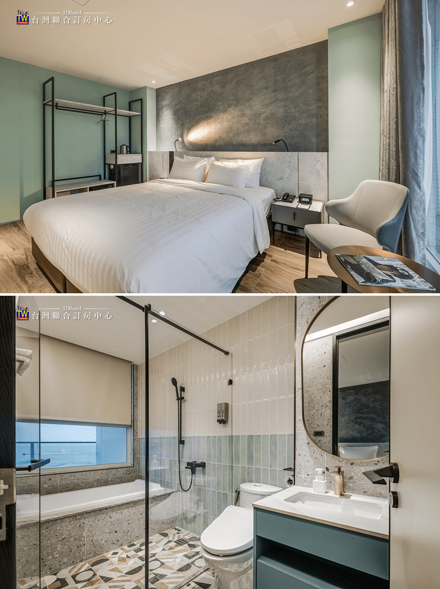 房間內部精緻裝潢與採光