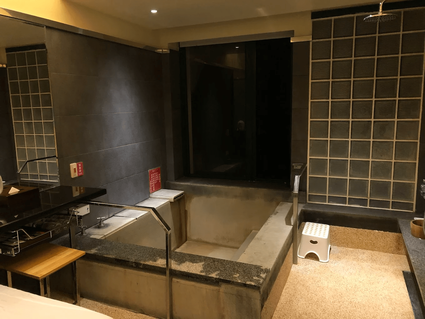 獨立且隱密的溫泉泡湯設施