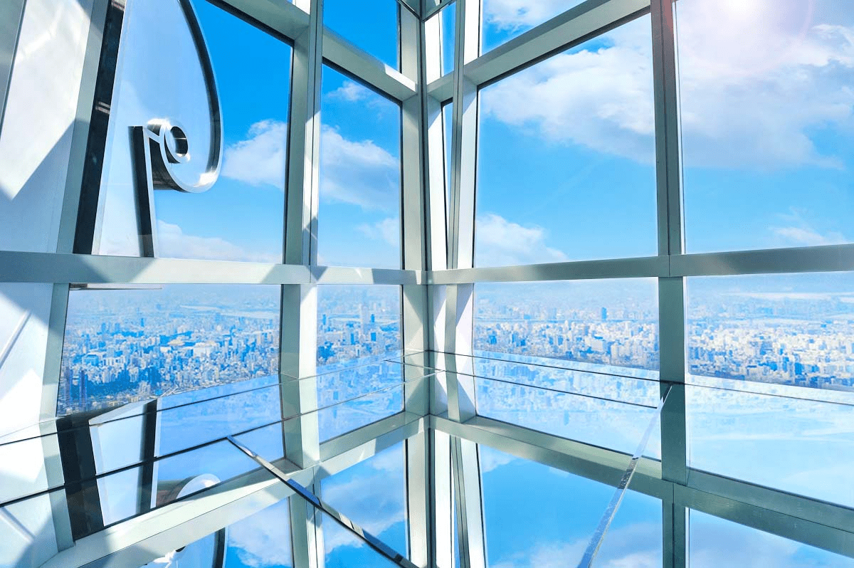 從台北101觀景台俯瞰信義計畫區與整個台北市的萬家燈火夜景