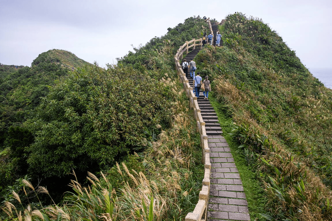 沿著鼻頭角海岸前行,看海風推著步道的節奏,把旅人悄悄帶入東北角的寧靜與廣闊