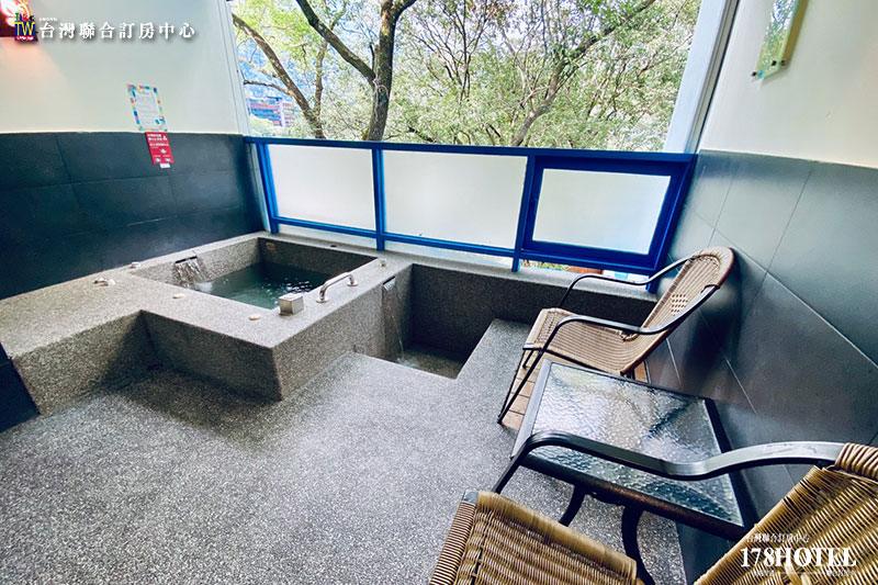 谷關泡湯優惠看這裡｜麗池山水子爵雙人房1300元雙人湯屋，含半露天按摩池與冷泉池一次享受