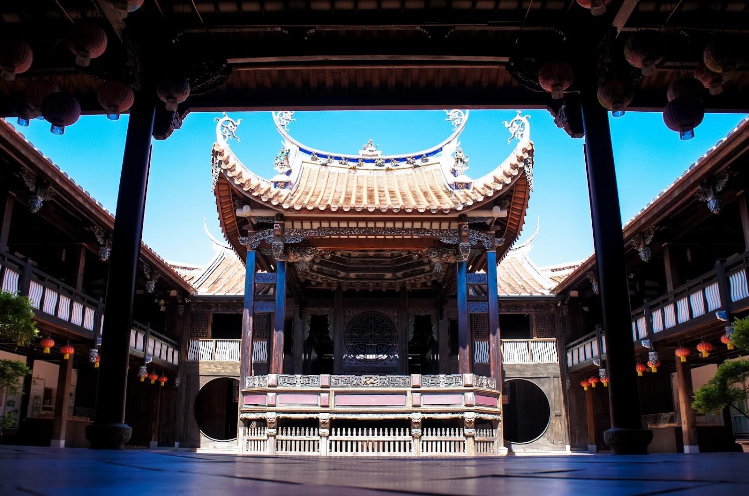 霧峰林家宮保第園區古色古香的傳統建築