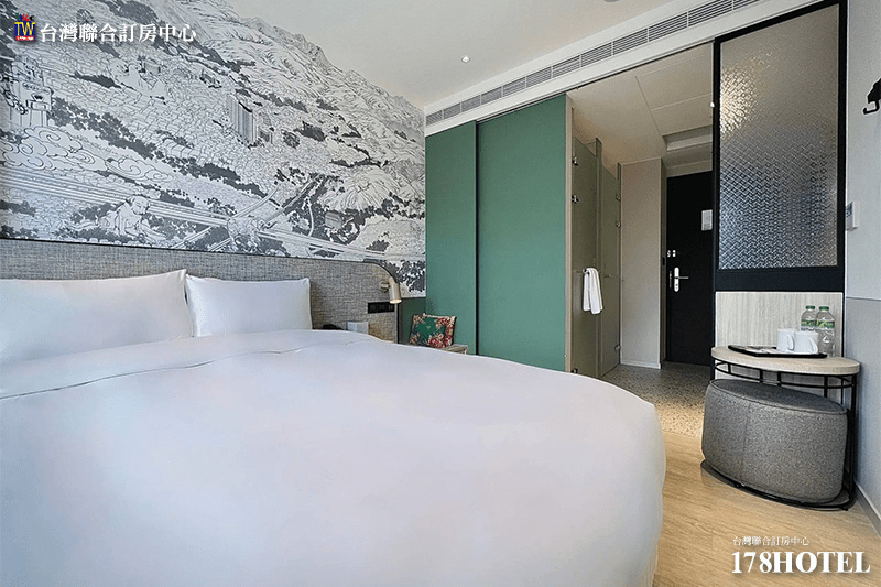 見潭璞旅舒適的房間採光與現代感十足的內裝