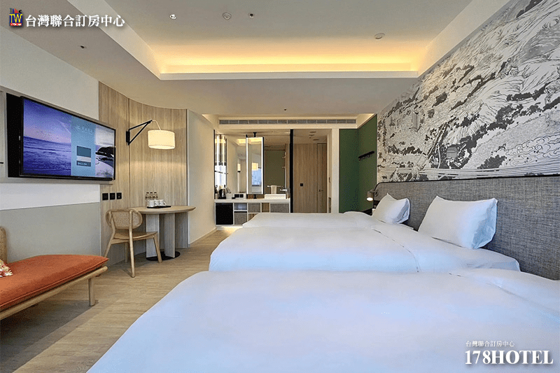 飯店一隅散發著現代文青風格，非常適合拍照留念