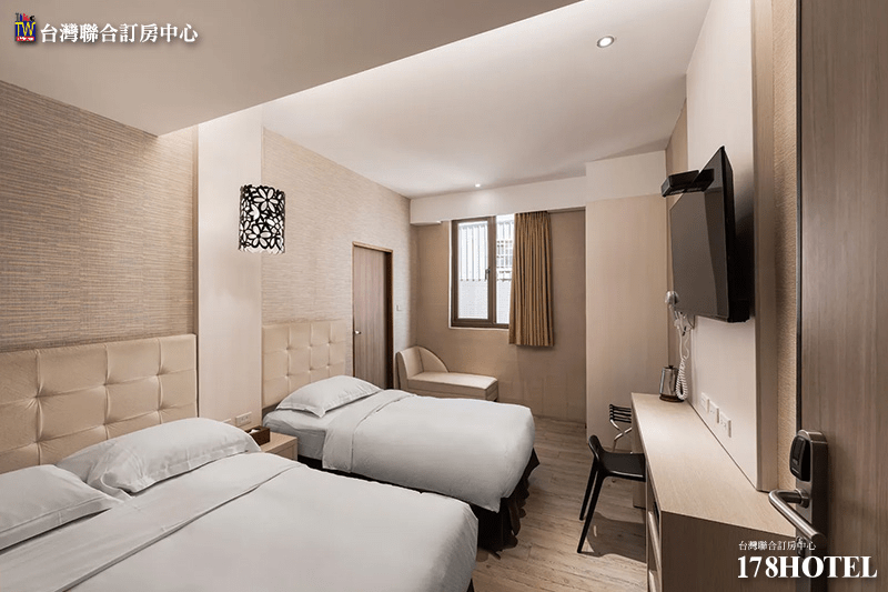 旅店客房簡約明亮的風格