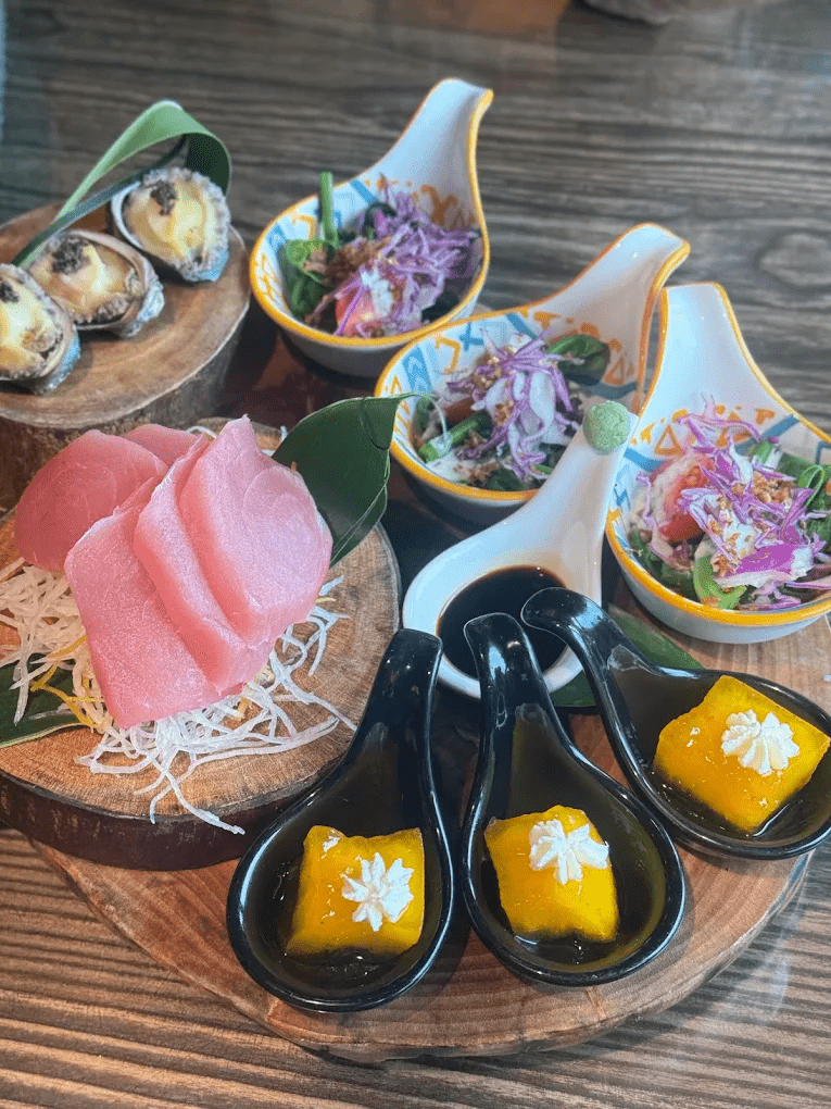 鮮美海味與部落主食的完美結合