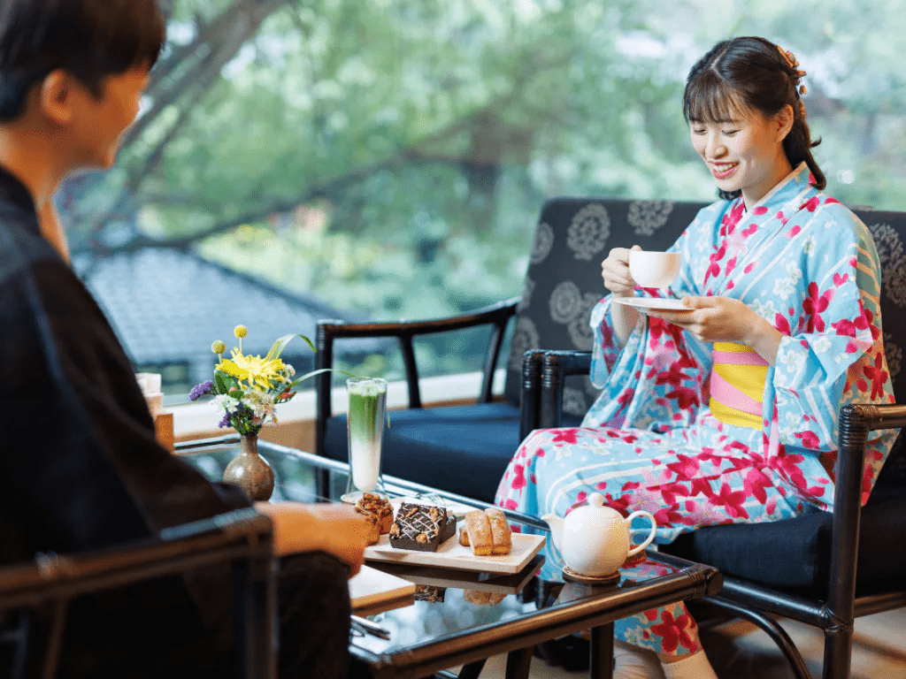 午後走進北投溫泉區,在日勝生加賀屋的湯氣與木香裡慢慢放鬆一晚