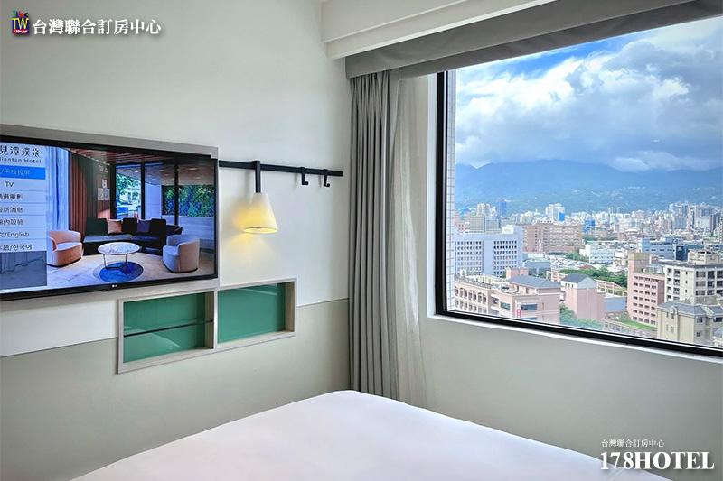 見潭璞旅 豪華雙人房舒適寢具