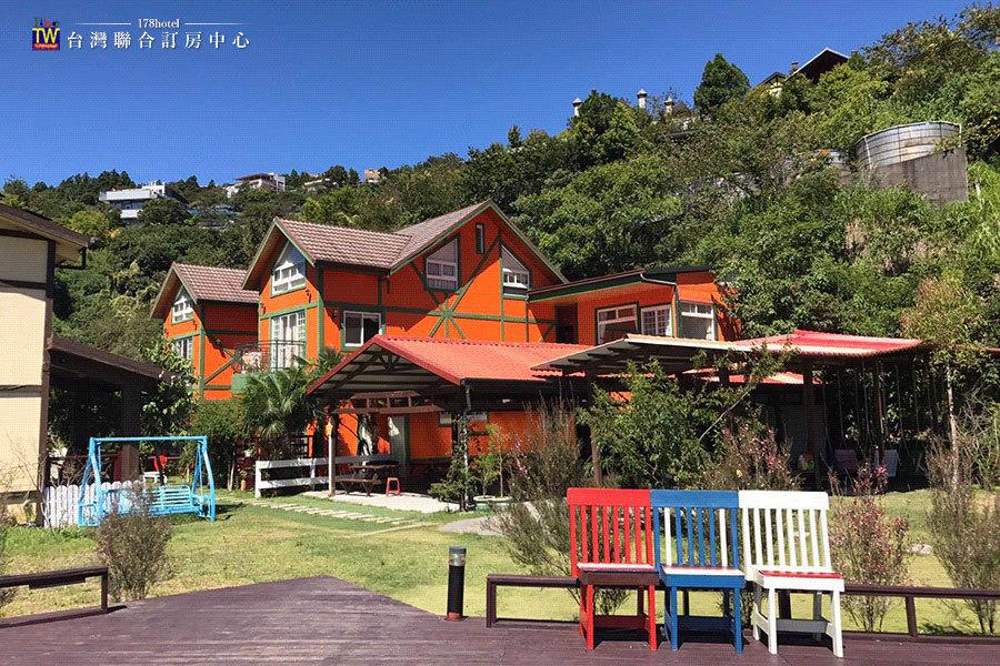 清境住宿推薦｜1450元住進絕美山谷！清境之星擁180度雲海視野，二千坪庭院超好拍