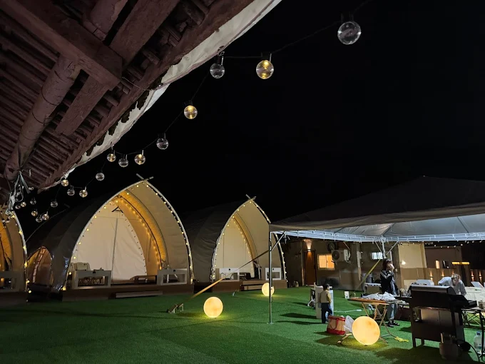 過年圍著帳篷吃熱湯，在苗栗露營區迎接嶄新的一年