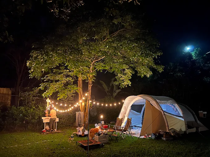 過年圍著帳篷吃熱湯，在苗栗露營區迎接嶄新的一年