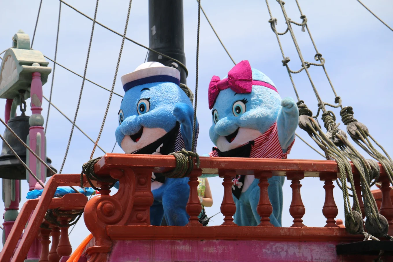 遠雄海洋公園結合遊樂設施與海洋生態，背倚太平洋