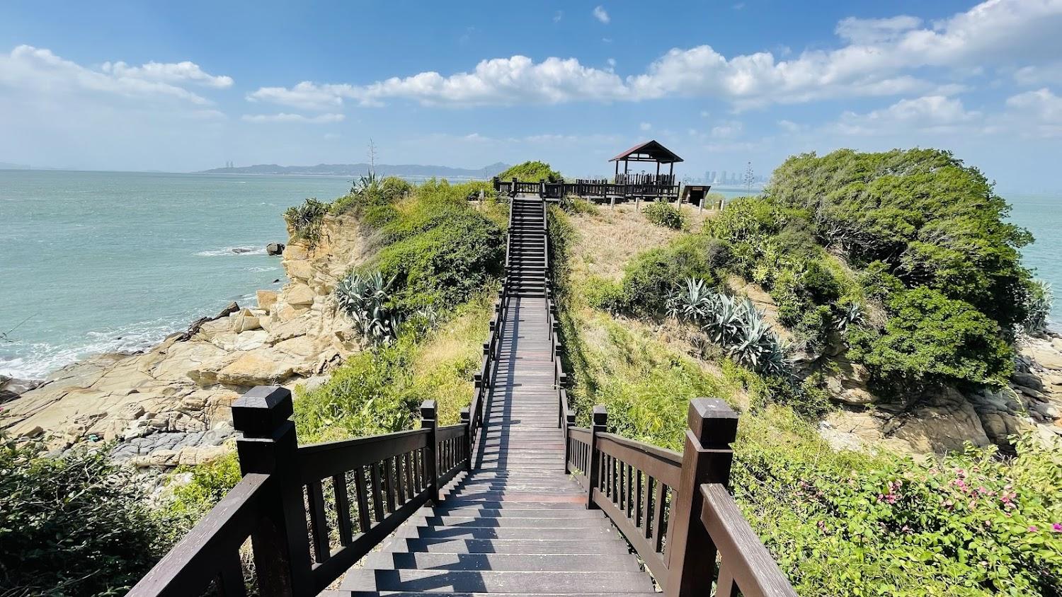 沙溪堡夕陽餘暉，小金門的絕美視角