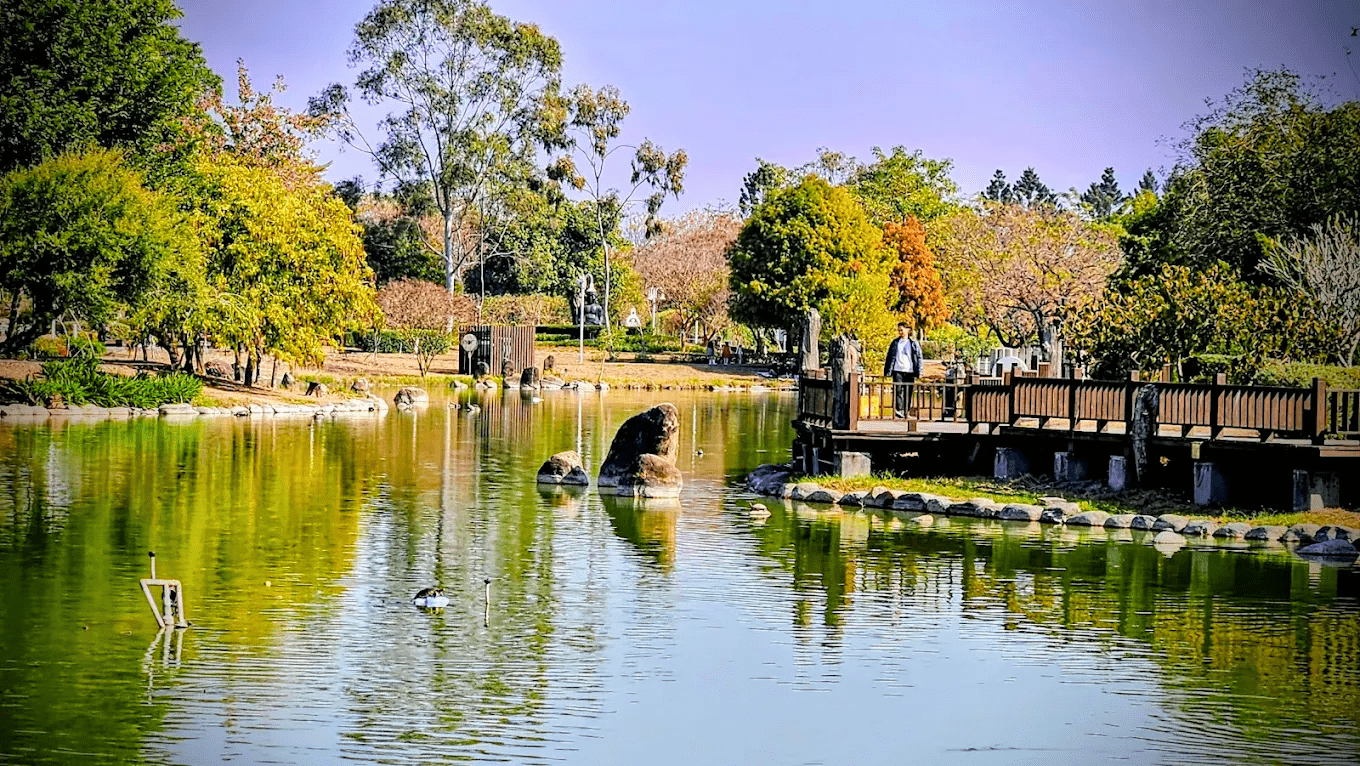溪州公園平坦好走的景觀步道