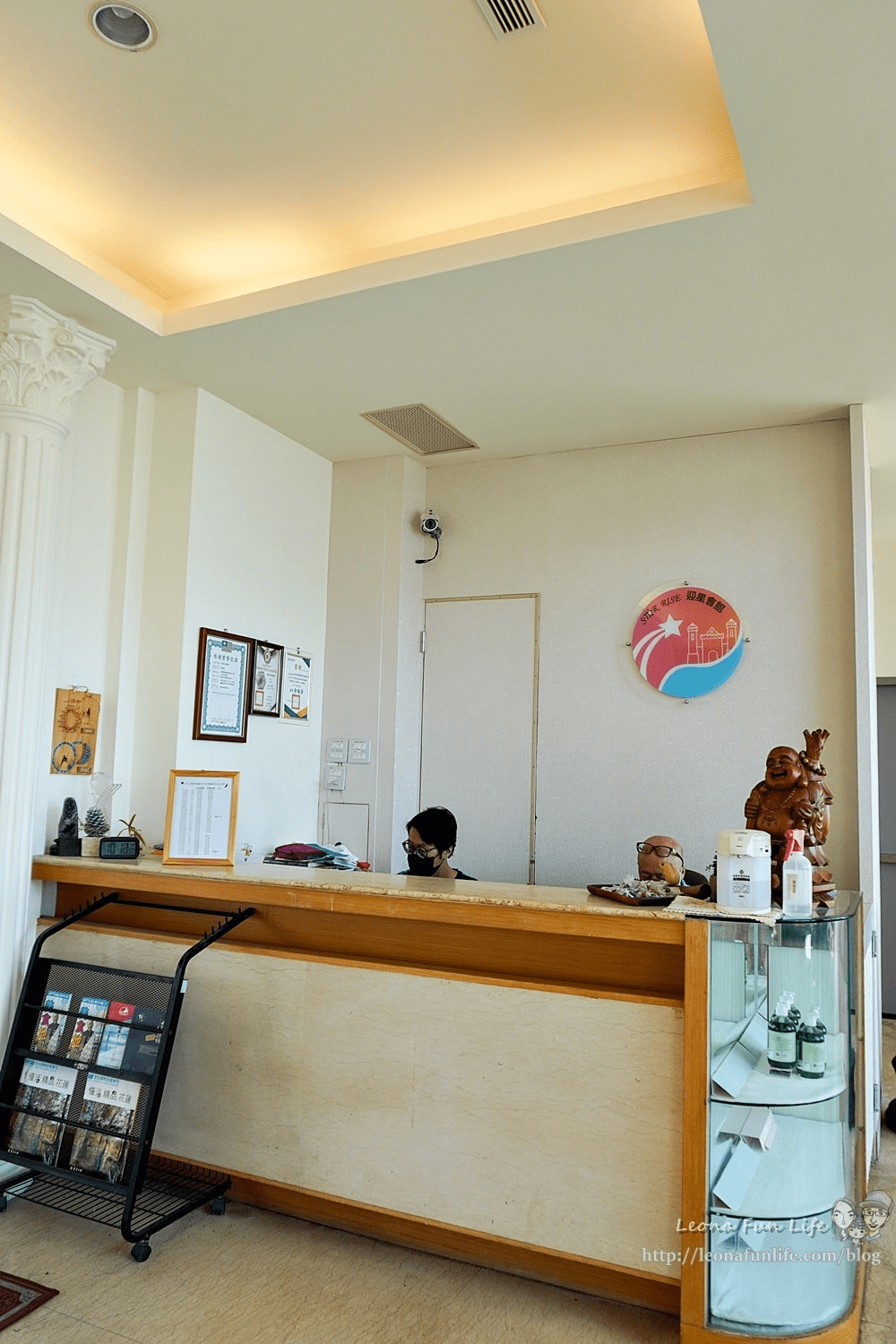 從迎星會館房內觀賞七星潭日出景色