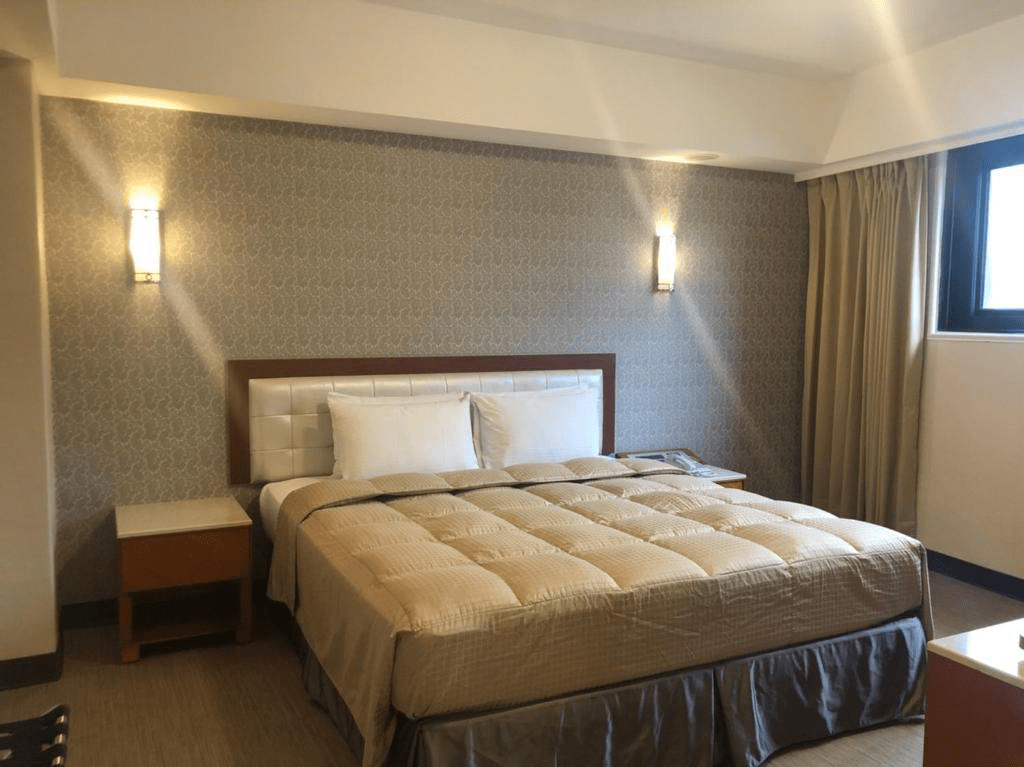 同一大飯店舒適整潔的客房內部一隅