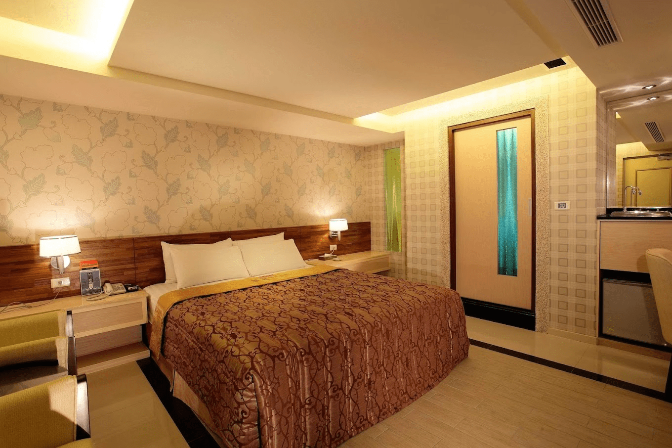 旅館內另一種風格的客房設計展示