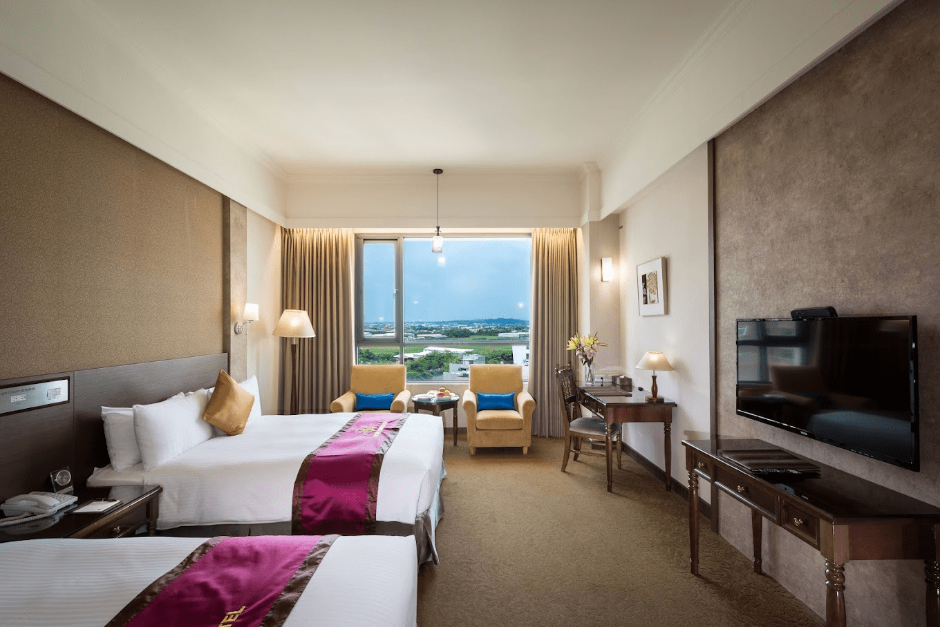 嘉義皇品國際酒店公共空間，提供旅客放鬆交誼的場所