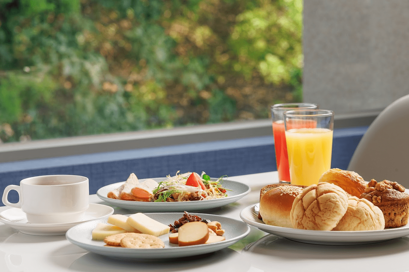 在嘉義福容voco酒店的夜晚與燈光相遇，讓疲憊被悄悄帶走成為安靜片刻